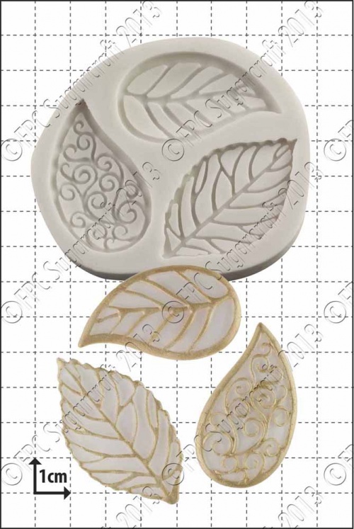 'Filigree Leaves' Silicone Mould